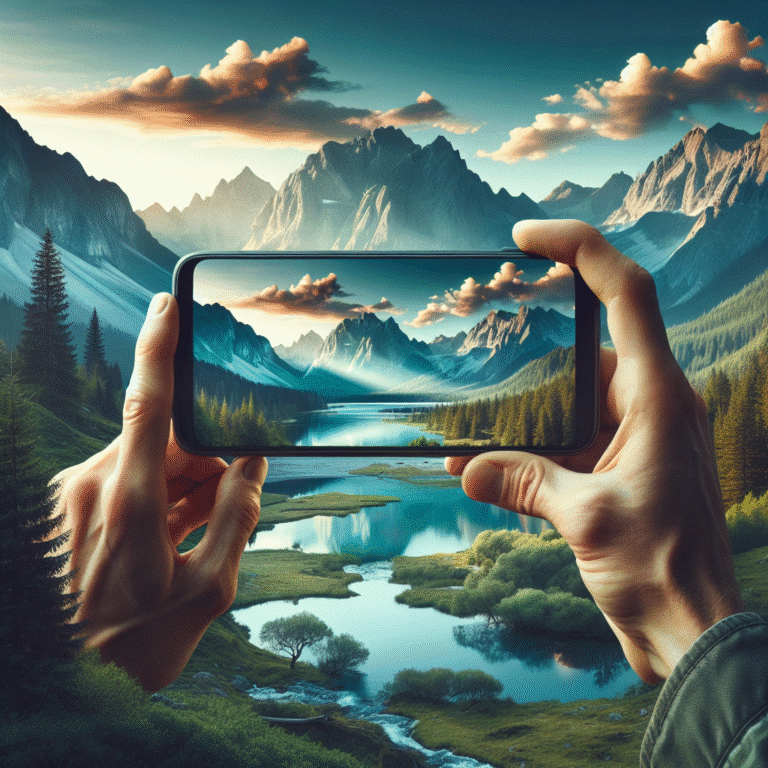 Capturando a beleza da natureza através da lente do celular