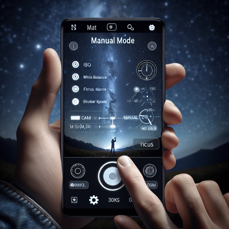 como usar o modo manual do smartphone para fotos perfeitas